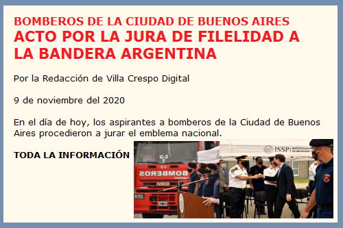 JURA DE LOS ASPIRANTES A BOMBEROS